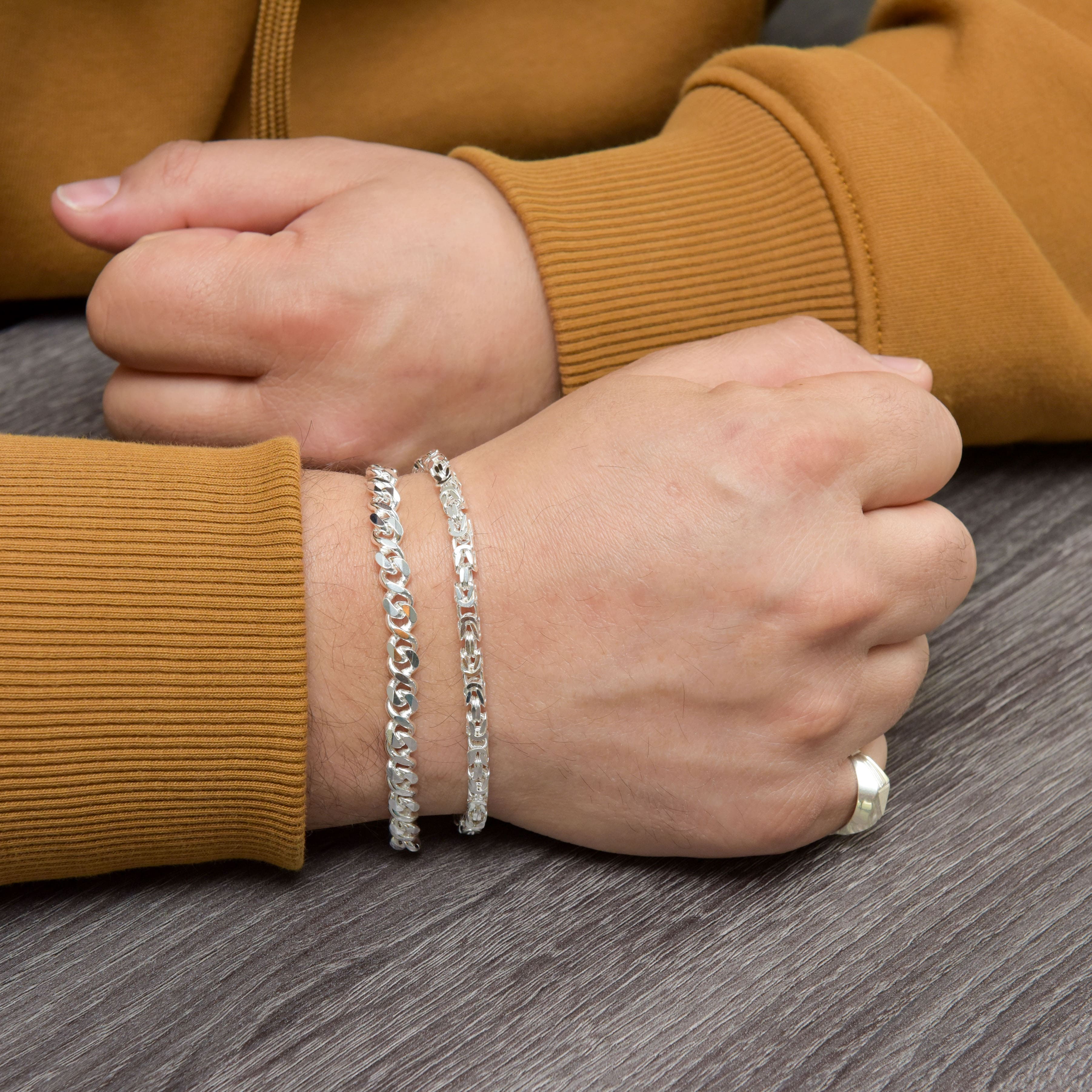 Square King / Byzantine Bracelet 4.0MM width