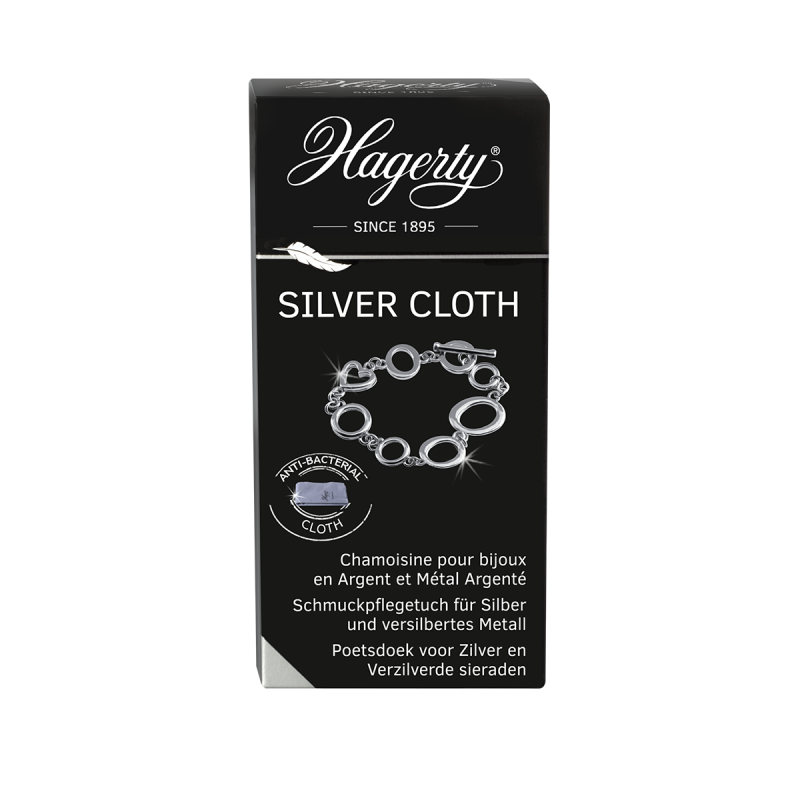 Hagerty Silver Cloth: cleaning cloth for silver jewellery